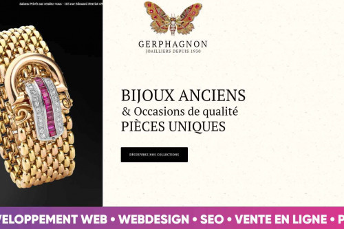 Gerphagnon - Réalisation  site e-commerce