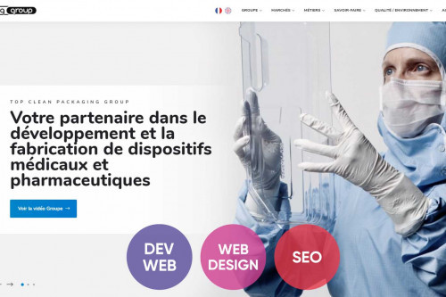 Top Clean Packaging - Création site web Lyon