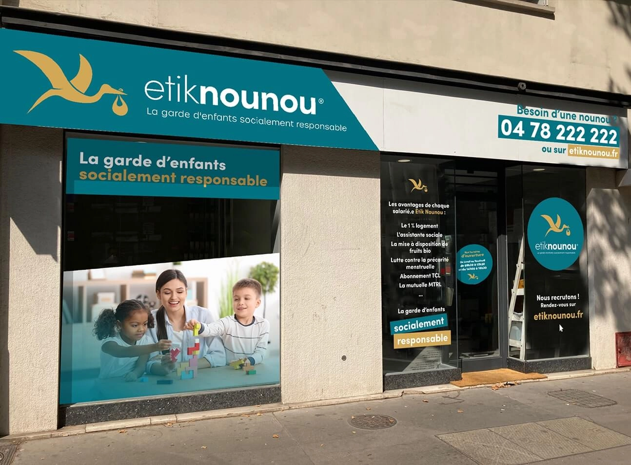 Vitrophanie Etik nounou