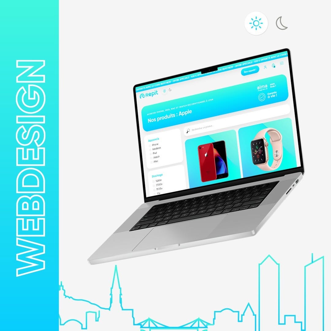 Repit Repit Lyon, Web Design et Création site E-commerce
